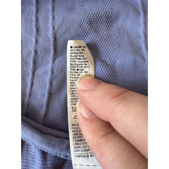 Athleta Ruched Side Racerback Tank Top Purple Size Large - Picture 8 of 9